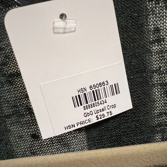 G Giuliana Cropped Cascade Cardigan Women's Spruce Green Small Lightweight NWOT - Picture 6 of 8